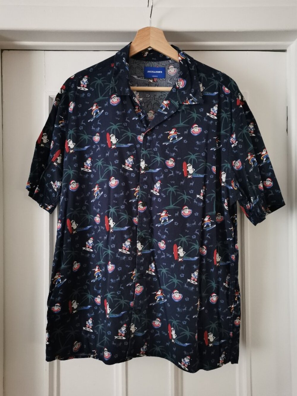 Christmas Surfer Santa Shirt